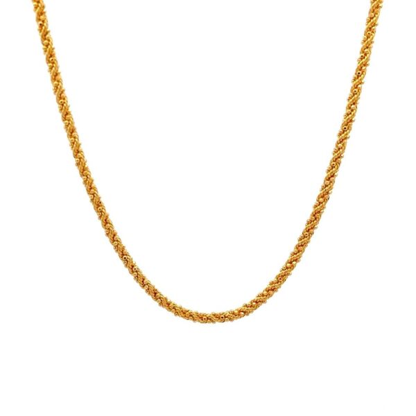 Kırmızı İtalyan Halat Kolye 48 Cm